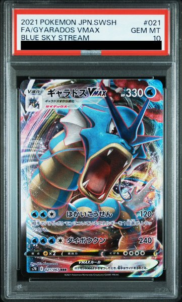 画像1: 【PSA10】 ギャラドスVMAX (RRR) {021/067} [S7R/蒼空ストリーム] [SS] (1)