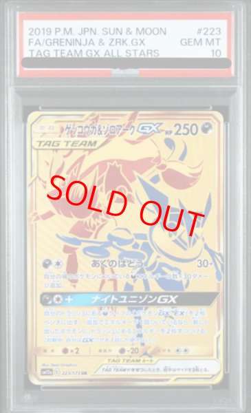 画像1: 【PSA10】 ゲッコウガ&ゾロアークGX (UR) {223/173} [SM12a/タッグオールスターズ] [SM] (1)