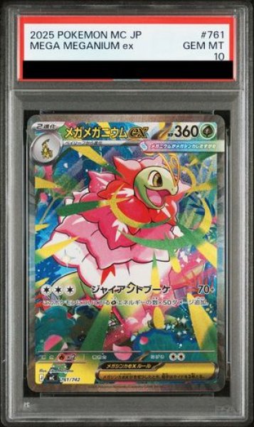 画像1: 【PSA10】 メガメガニウムex (SAR仕様) {761/742} [MC/スタートデッキ100バトルコレクション] [MEGA] (1)