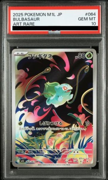 画像1: 【PSA10】 フシギダネ (AR) {064/063} [M1L/メガブレイブ] [MEGA] (1)