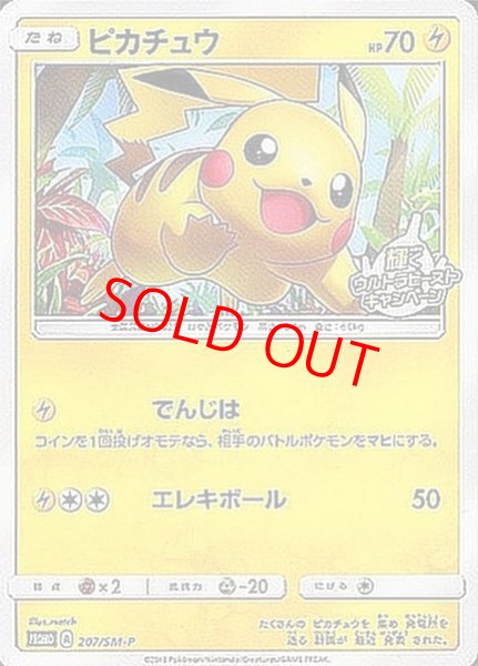 画像1: 【状態ランクB】ピカチュウ (プロモ) {207/SM-P} [SM] (1)
