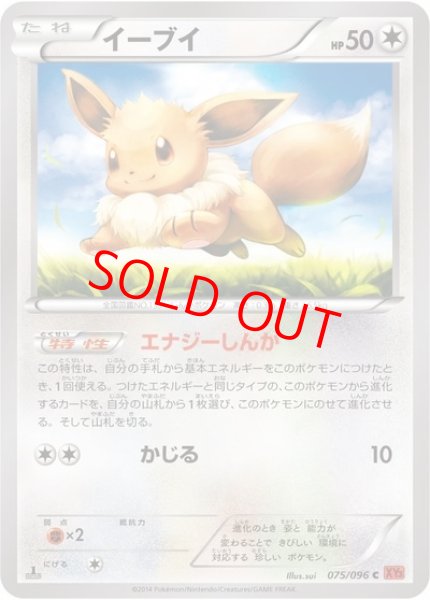 画像1: イーブイ ＜1st＞ (C) {075/096} [XY3/ライジングフィスト] [XY] (1)