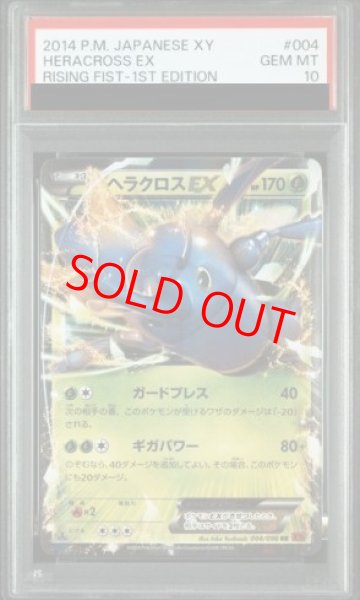 画像1: 【PSA10】 ヘラクロスEX   (RR) {004/096} [XY3] (1)