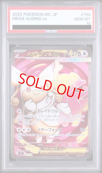 画像1: 【PSA10】 メガタブンネex (SR仕様) {759/742} [MC/スタートデッキ100バトルコレクション] [MEGA] (1)