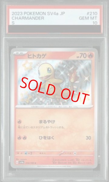 画像1: 【PSA10】 ヒトカゲ (S) {210/190} [SV4a/シャイニートレジャーex] [SV] (1)